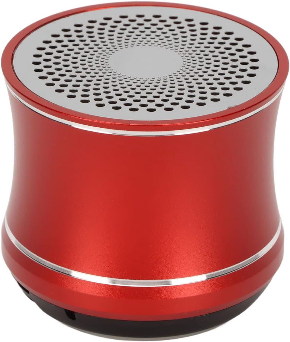 Draagbare Bluetooth Luidspreker - Mini speaker - Muziek luisteren - Waterdicht ontwerp - 13x9x4 cm - Rood