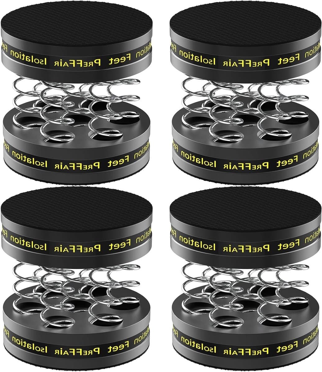 Hoogwaardige Aluminium Speakerstand met Schokbestendige Basis, Vloerbescherming en Trillingsdempers voor Hi-Fi Apparatuur - 4 Stuks