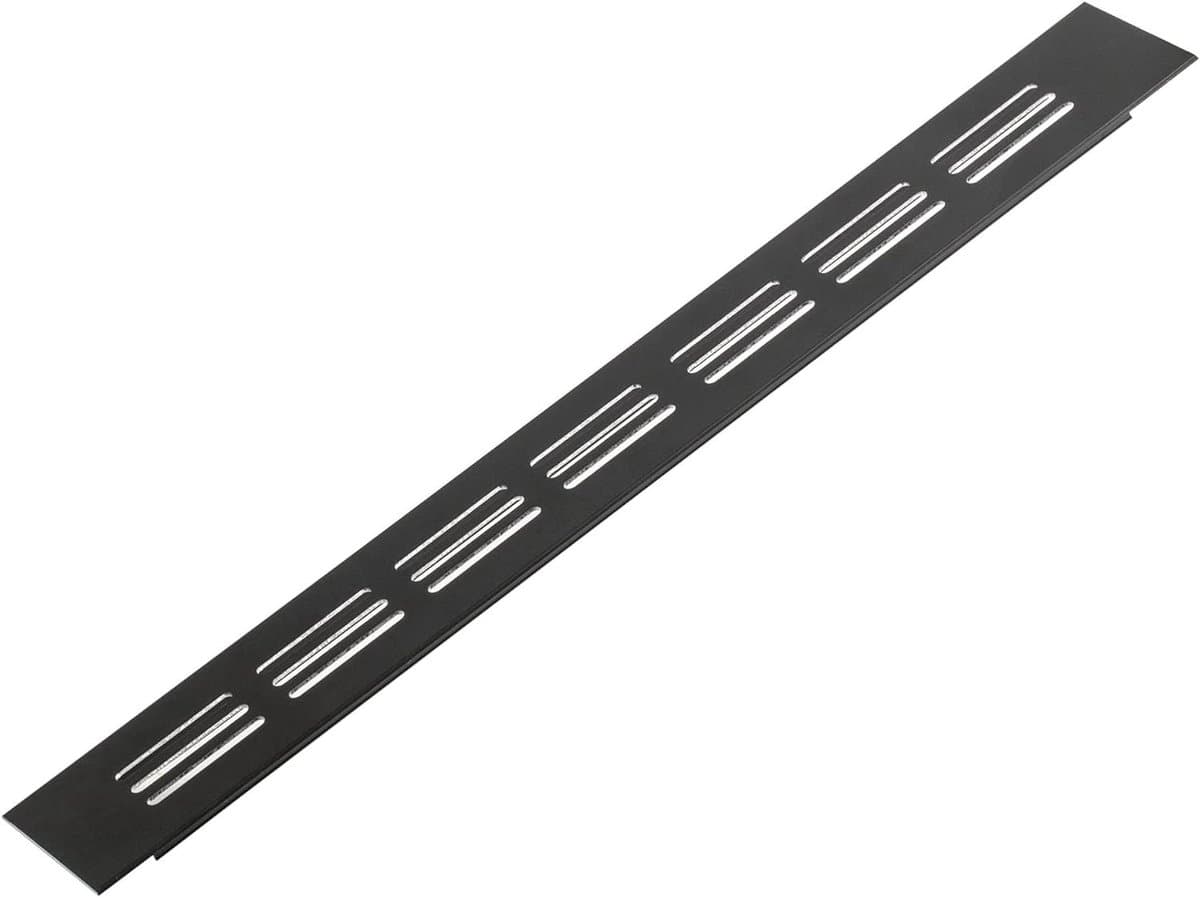 Ventilatierooster Aluminium - Luchtgitter Ventilatieplaat - Luchtcirculatie Bevorderen - Bevordert Luchtcirculatie - 300x40mm - Donkerbruin