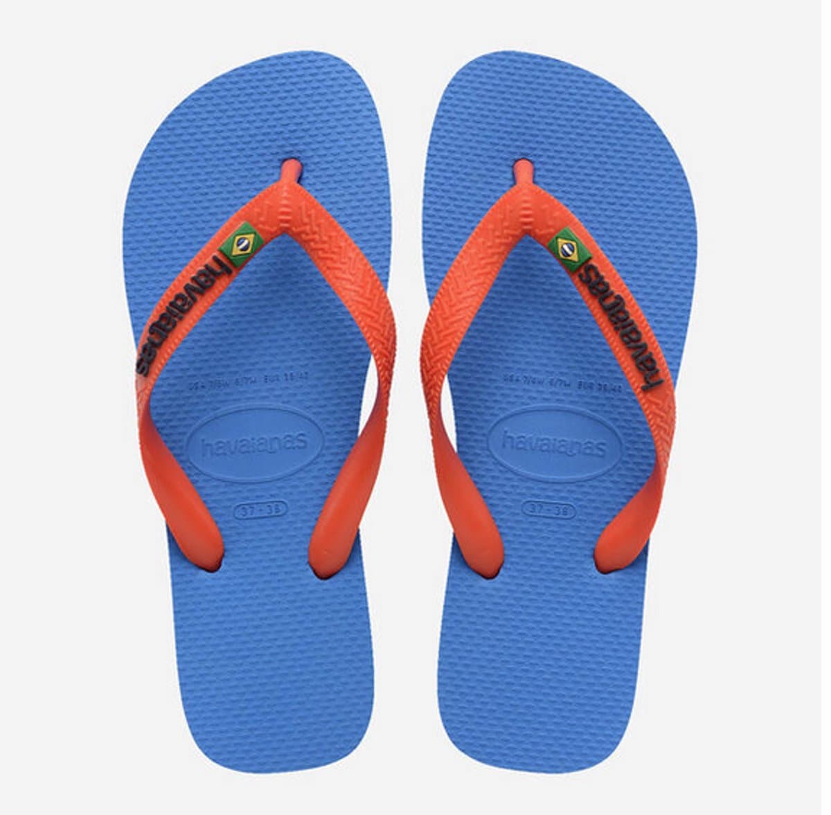 HAVAIANAS BRASIL LOGO Blue orange-39-40