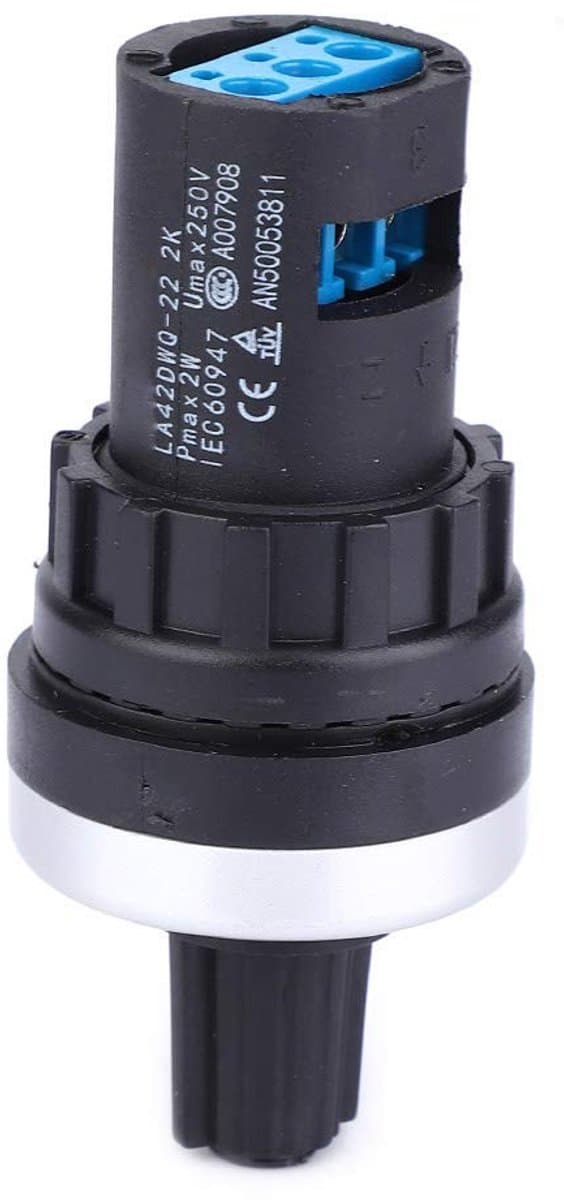 Allecto - Potentiometer 22mm - 2K - Voor frequentieregelaars - Zwart - Precisie en gebruiksvriendelijk - Ideaal voor snelheid aanpassing - Geschikt...