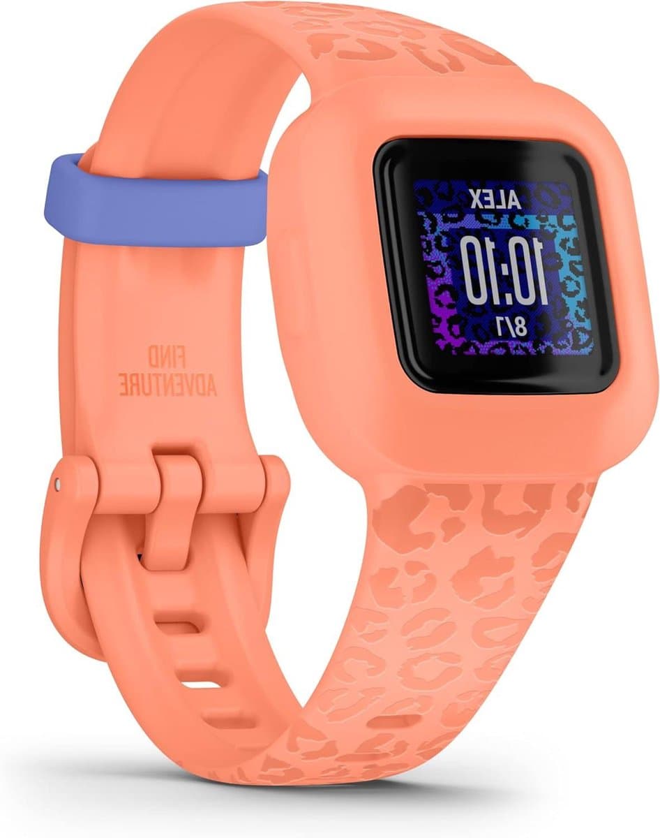 Kinderen Activiteitstracker - Fitness Tracker Kind - Actieve Minuten - Batterij tot een Jaar - Niet gespecificeerd - Perzik Leopard