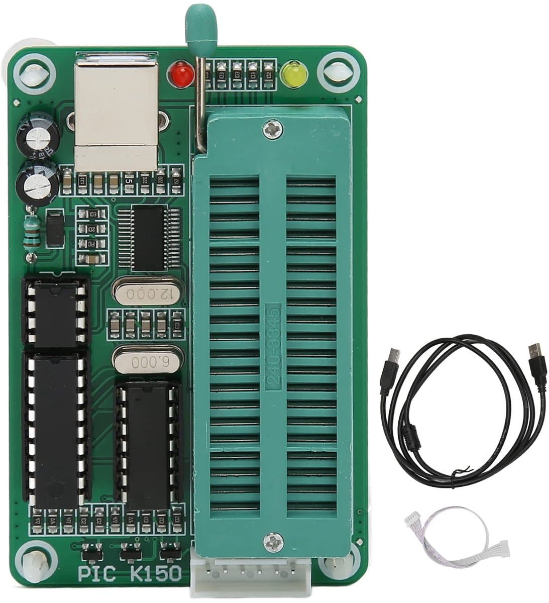 Dailygoody K150 Microcontroller - USB Programmer - Compact en gebruiksvriendelijk - 40-pins DIP-programmeeraansluiting - Voor branden en coderen...