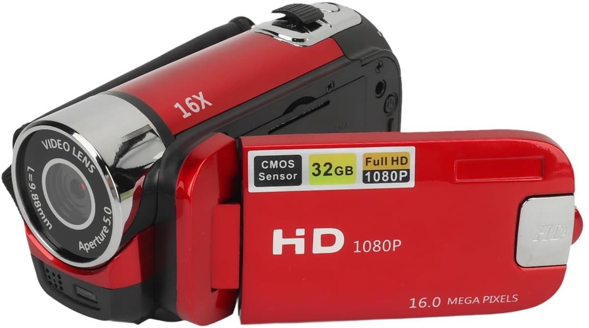 Dailygoody - Digitale Camera - 16 MP - Draaibaar Scherm - 1080P - 16X Zoom - Geschikt voor Jongens en Meisjes - Zilver