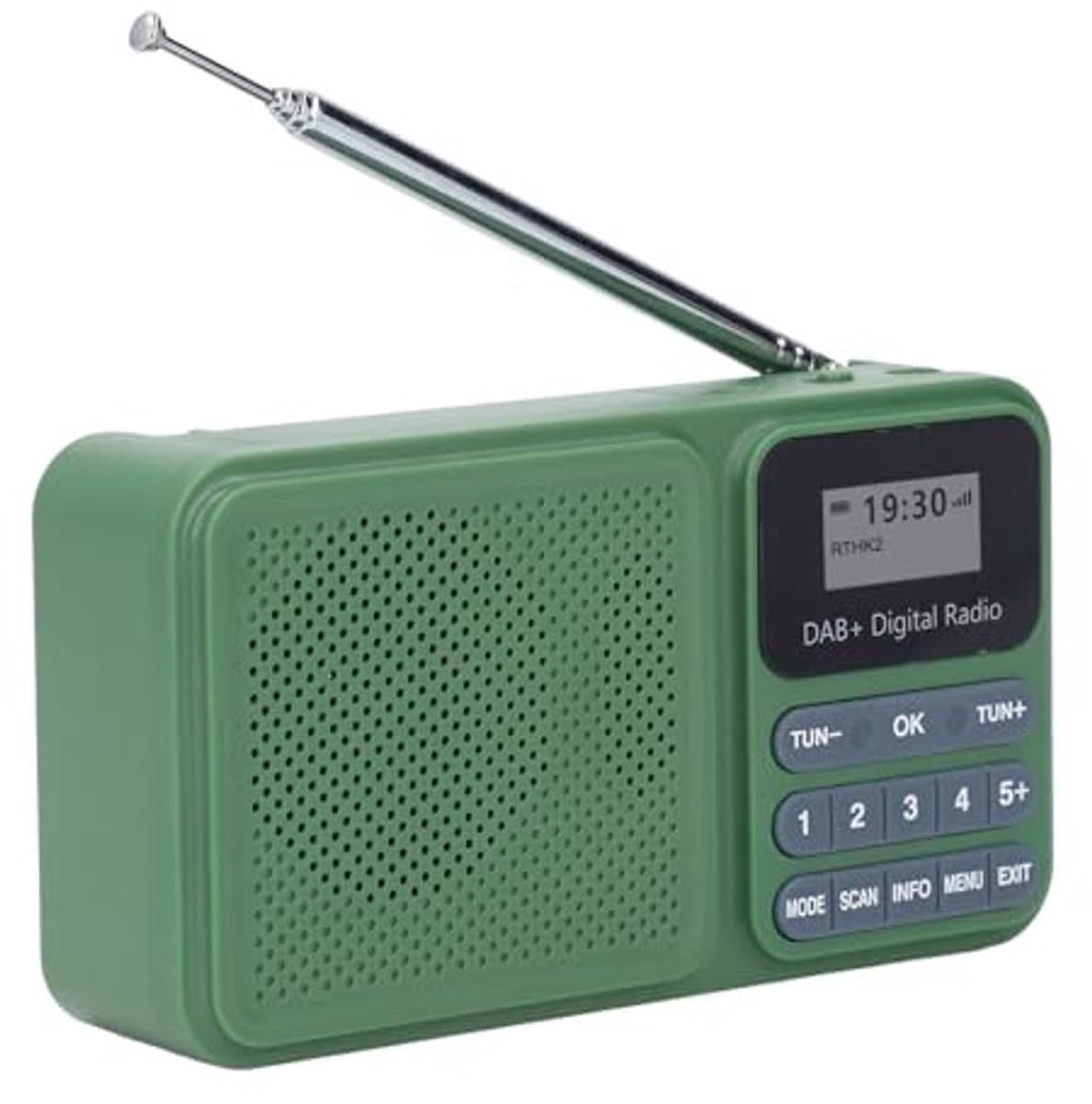 Byshayne- Internetradio met Bluetooth-luidspreker - DAB/DAB+ radio - Oplaadbare muziekspeler - Lange batterijduur - 30 voorkeuzezenders - Gebruiksvriendelijke interface