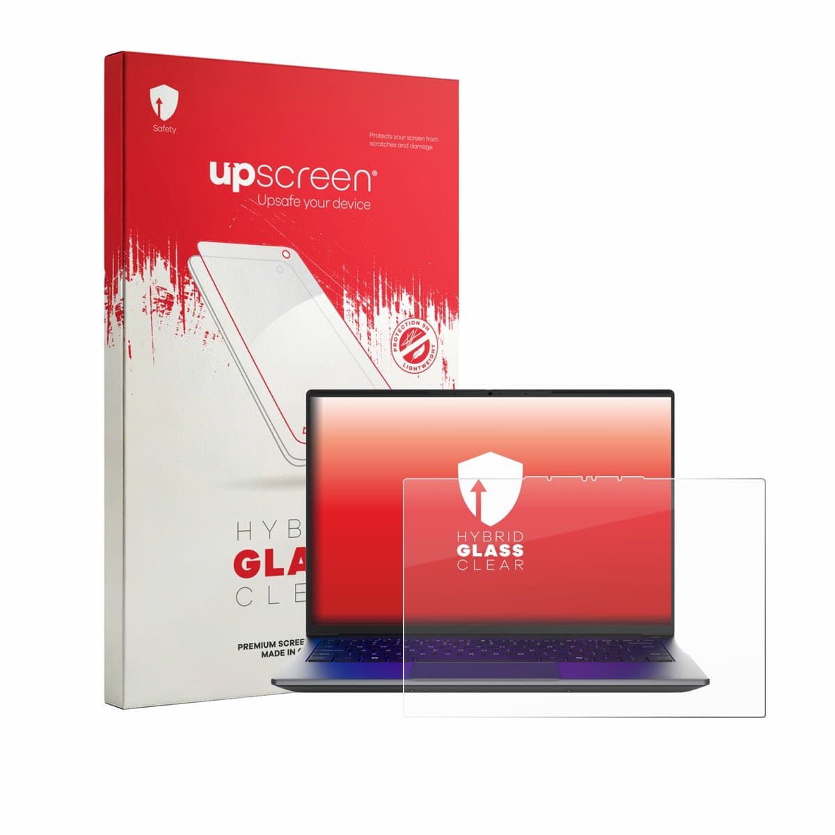 upscreen - Screenprotector voor MEDION Avantum 14 E1e - Folie Beschermfolie Beschermglas transparant