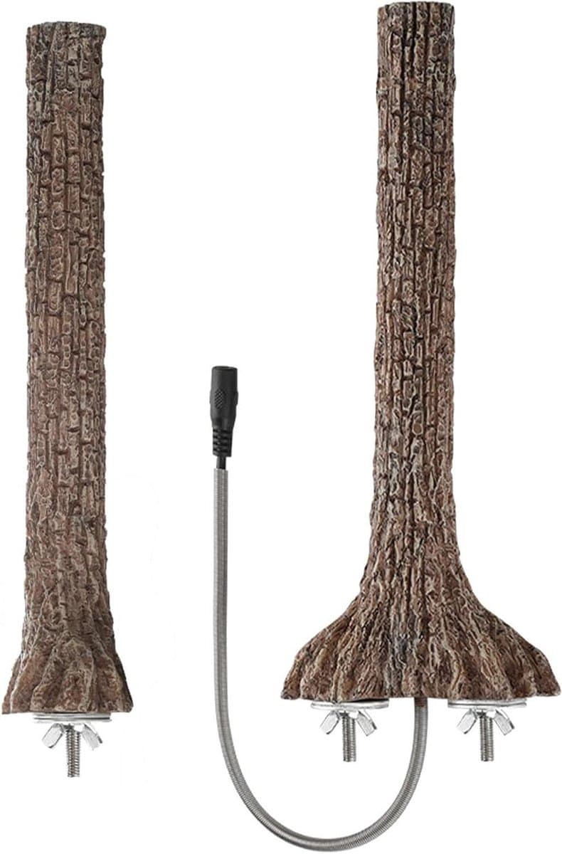 Verwarmde Vogel zitstok - Thermo perch - Warmte voor vogels - Constante temperatuur - 265 cm - Bruin