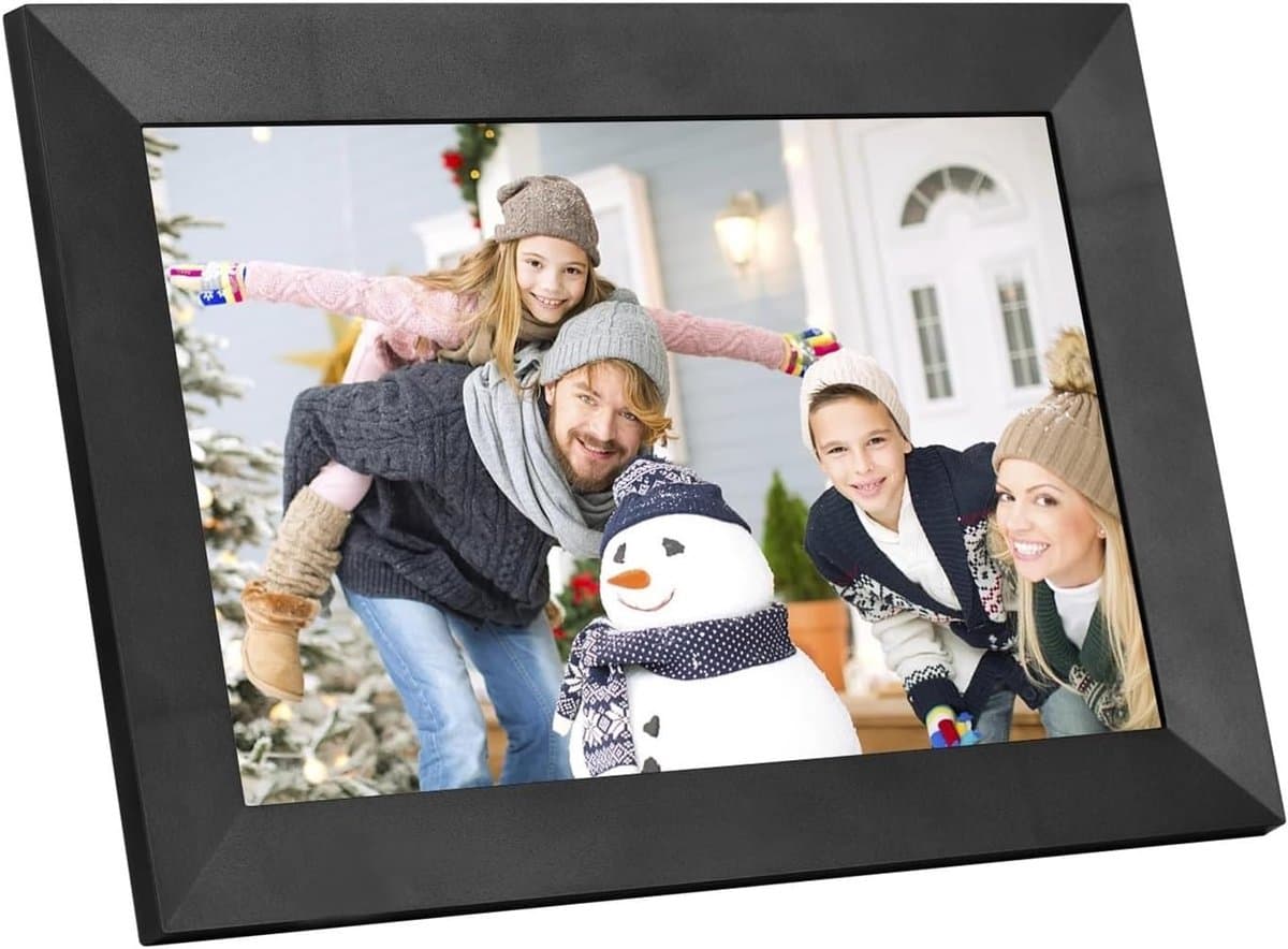 Digitale Fotolijst - Smart WiFi Album - Foto's Delen - IPS Touchscreen - 8 Inch Scherm - Zwart