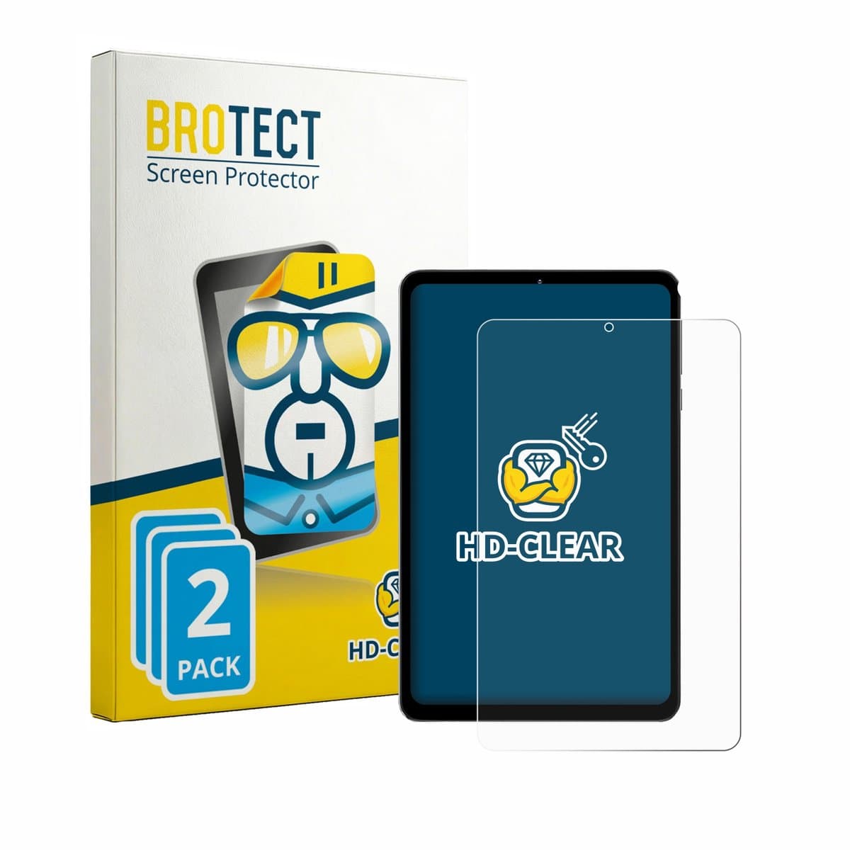 BROTECT - Screenprotector voor Headwolf FPad 6 - Folie Beschermfolie transparant 2 Stuks