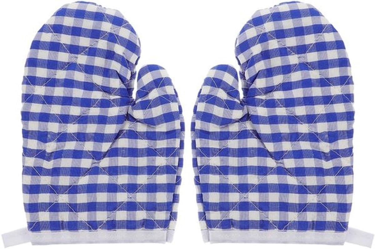 - Kinderovenwanten - Hittebestendige kookhandschoenen - Hemelsblauw - Veilig voor kinderen - Ideaal voor het koken - 2 stuks