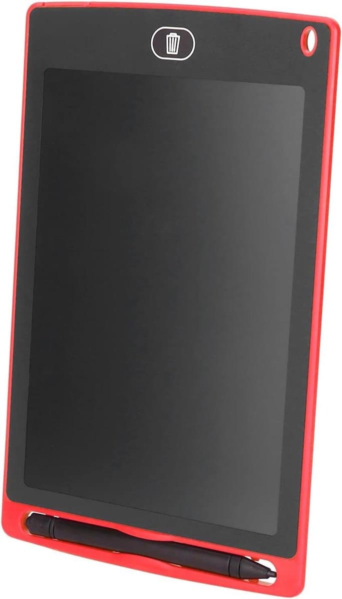 Schrijftablet voor kinderen - Tekentablet LCD - Creatief bezig zijn - Drukgevoelig scherm - 8.5 inch - Rood