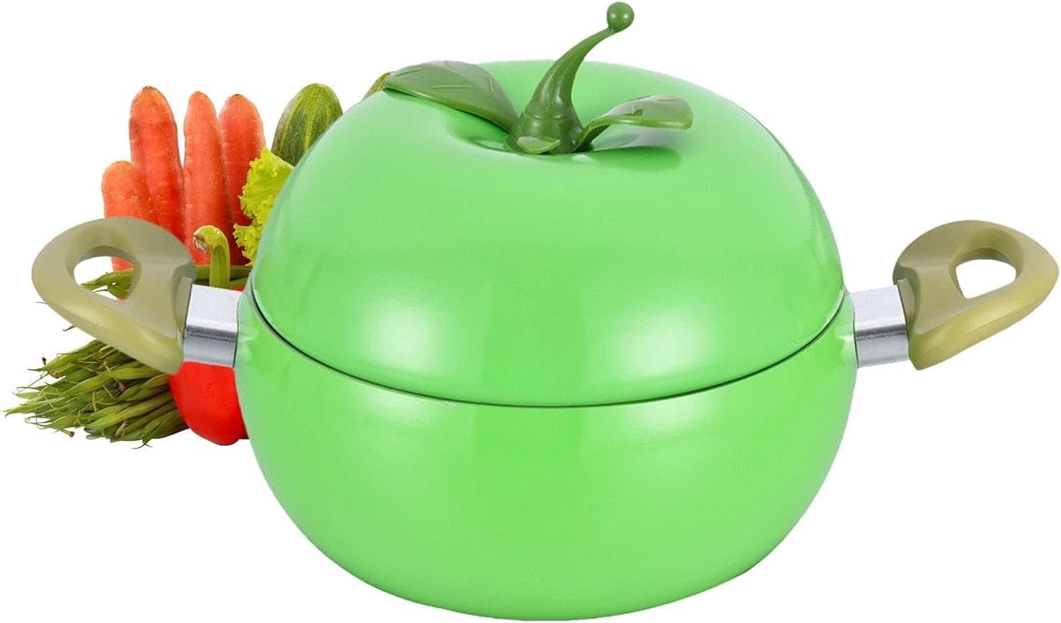 Sauspot Met Deksel Handig Multifunctioneel Antiaanbak Fruitvormig Ontwerp