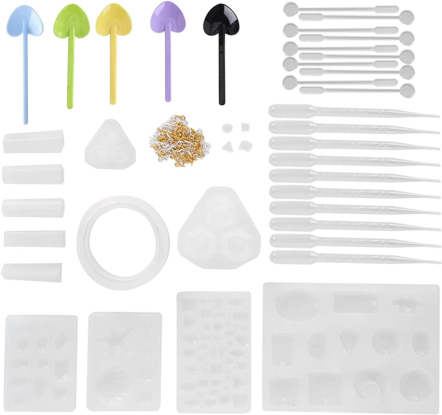 Srliya DIY-kristal Gereedschapsset, 141 Siliconen Mallen