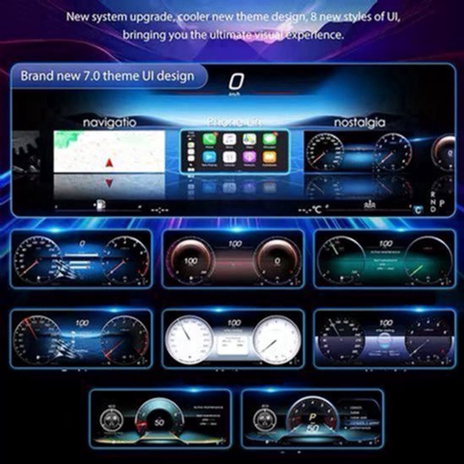 Digitaal Dashboard Cluster - 12.3 Inch LED - HD IPS Scherm - Voor Mercedes Benz C/GLC - Dashboard
