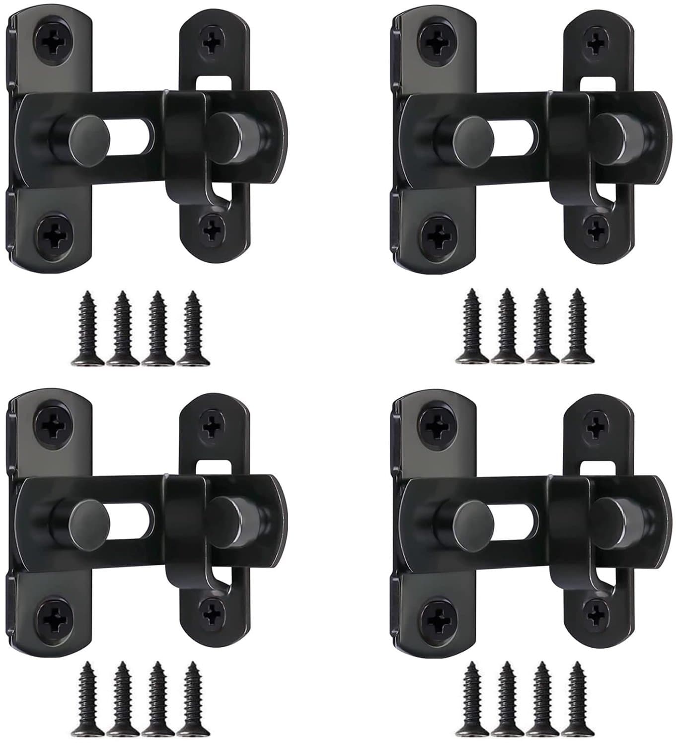 Set van 4 90 Graden Deursloten van RVS