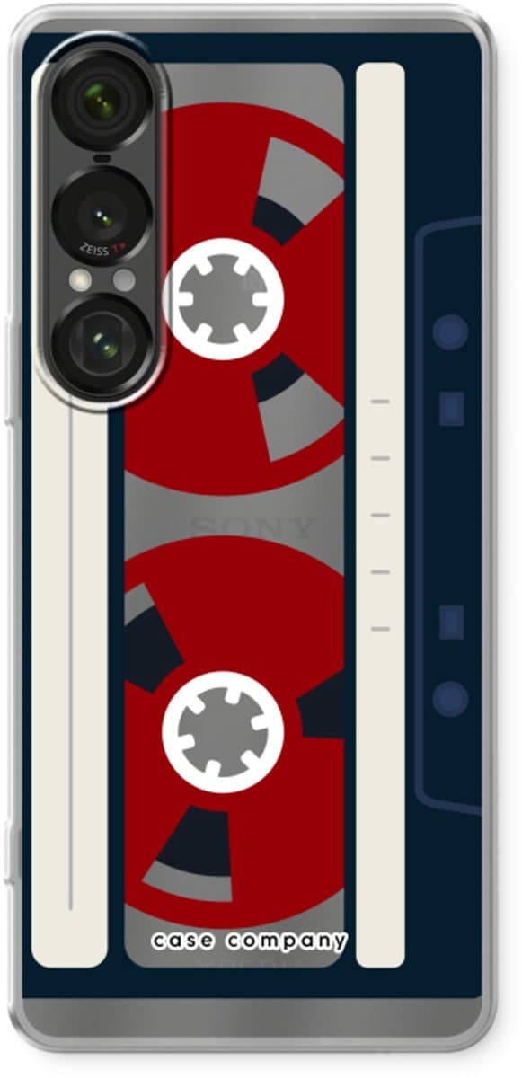 Case Company® - Hoesje geschikt voor Sony Xperia 1 VII hoesje - Here's your tape - Soft Cover Telefoonhoesje - Bescherming aan alle Kanten en Schermrand