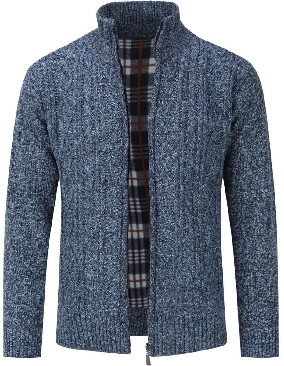 ALLTHEMEN Heren Trui Met Staande Kraag - Warme Vest - 3XL