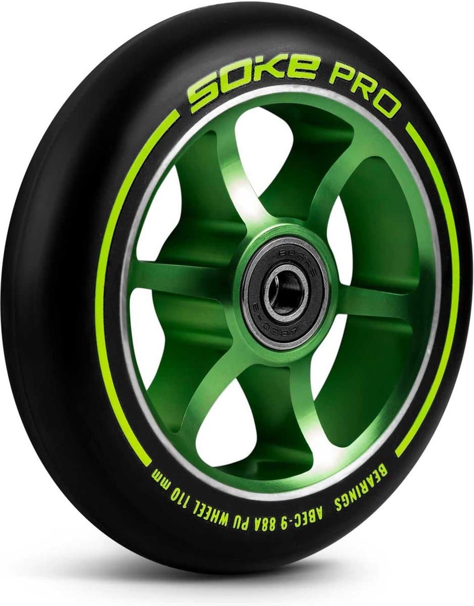 Scooterwielen 110 mm groen, 2 st