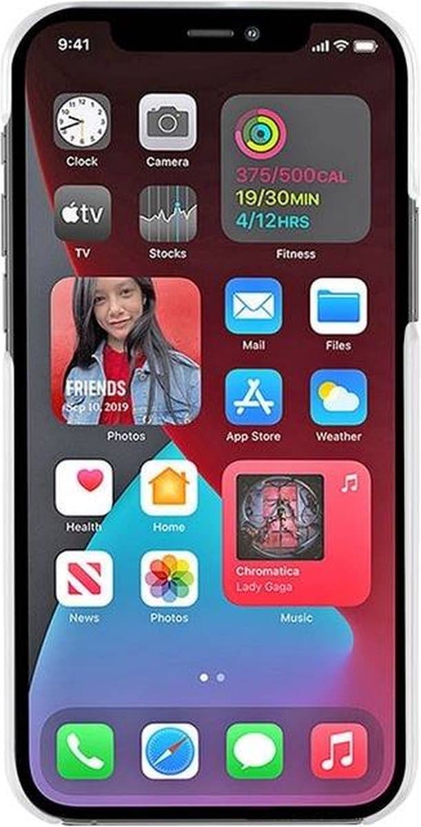 Muvit, Hoesje Geschikt voor Apple iPhone 12 mini Recycletek Rigide Anti-kras, Transparant