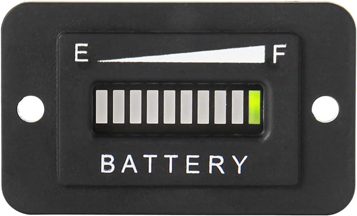 12/24V Digitale Batterijmonitor voor Loodaccu's - Waterdichte Batterij-indicator