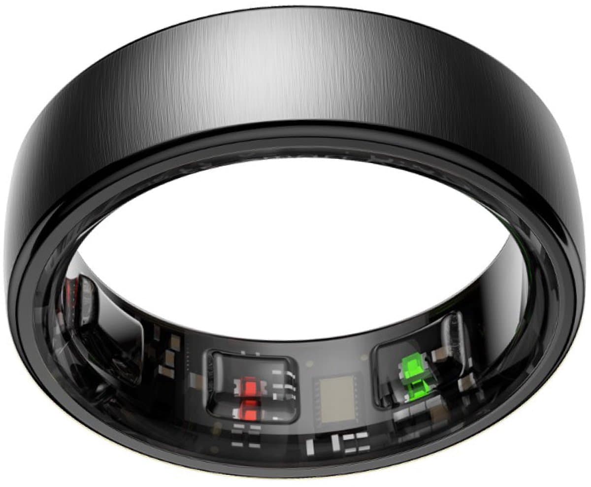 NOLATR Smart Ring NEX – Slimme Ring met Stappenteller, Slaaptracker & Hartslagmeter – Zonder Abonnement – Zwart – Maat 9