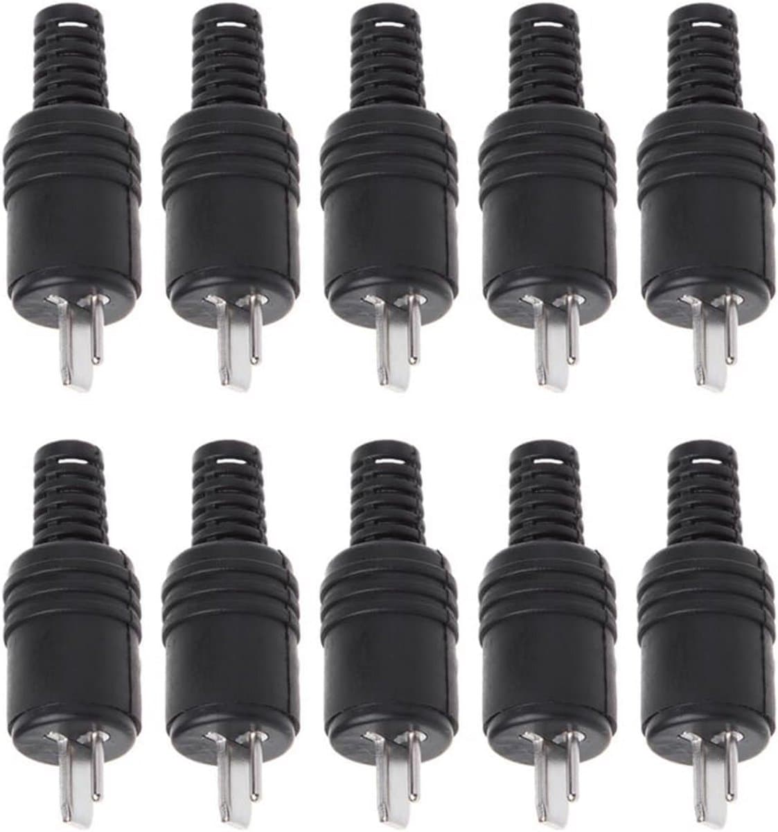 10 Stuks 2-Pin Luidspreker Aansluitpluggen voor HIFI Audio Connectoren