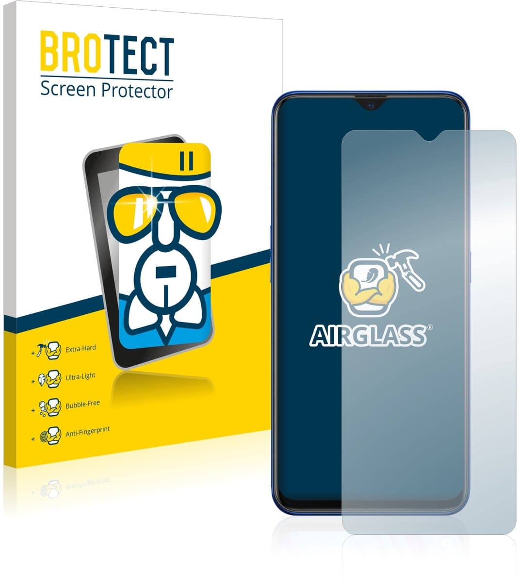 Screenprotector voor Oppo A9 2020 Beschermglas transparant