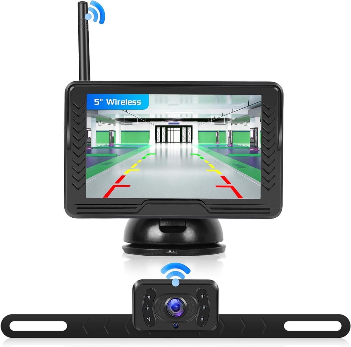 Draadloze Achteruitrijcamera Set met HD Monitor en Nachtzicht voor Bestelwagens