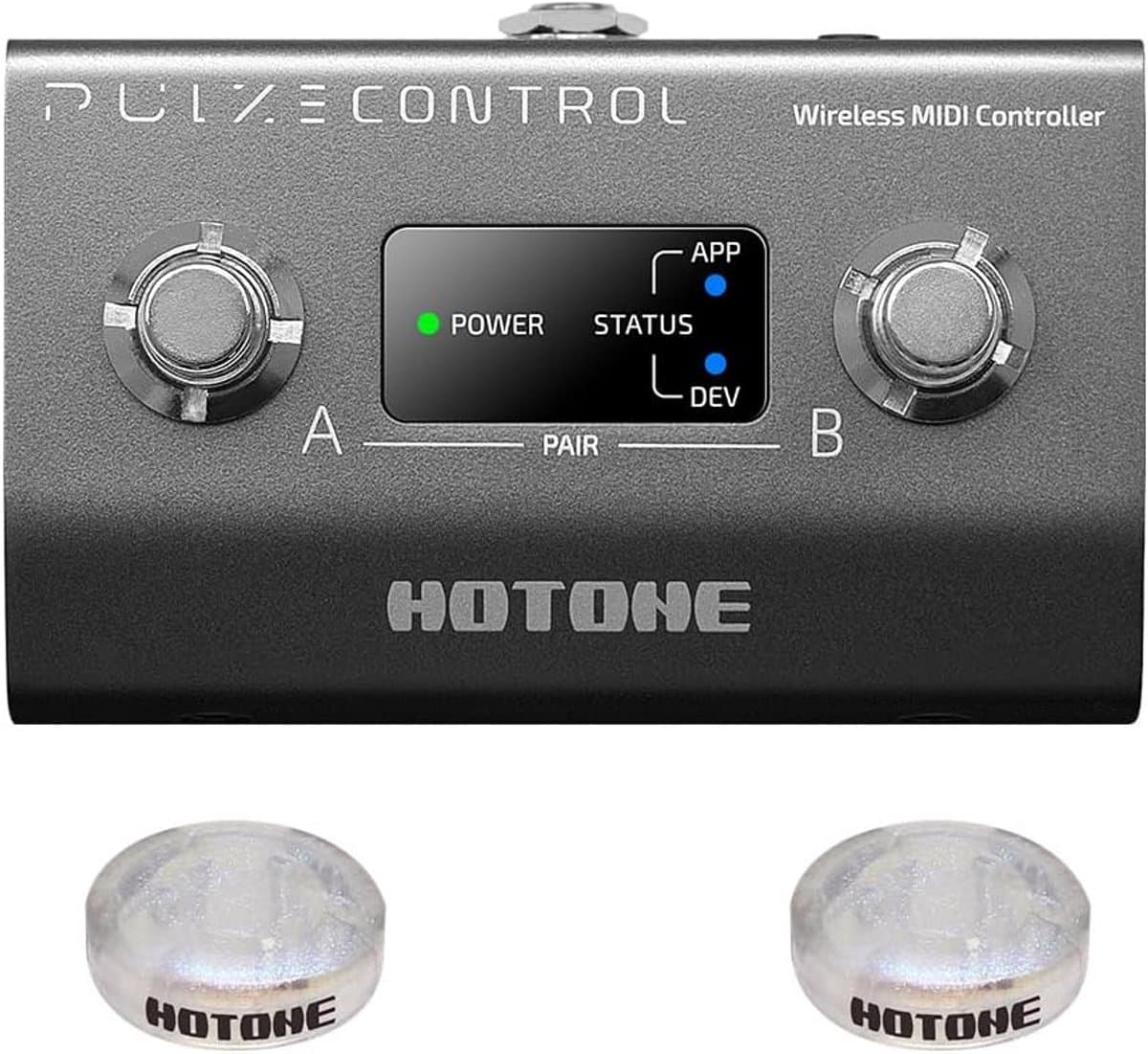 Voetcontroller - MIDI Pedaal - Muziek Productie - Draadloos Bluetooth - Compact Ontwerp - Zwart