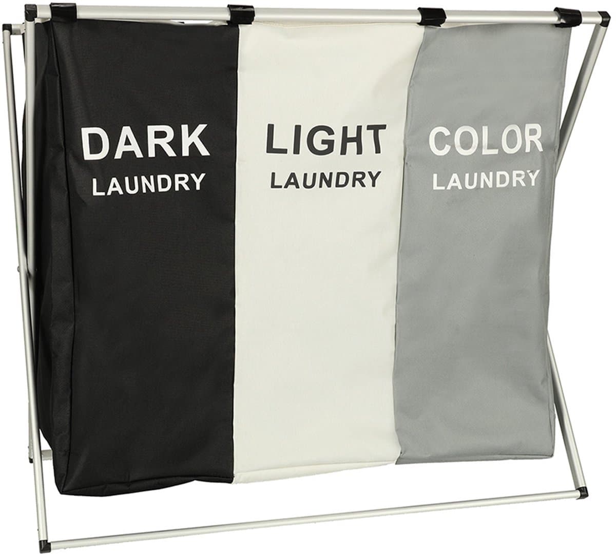 Wasmand met 3 Compartimenten – Was Sorteren 135L Opvouwbare Organizer