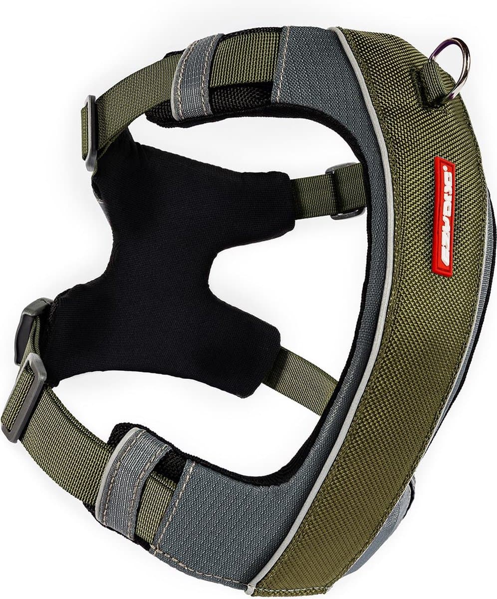 EzyDog X Link Hondentuig Hondentraining - Honden Harnas - L - Khaki Groen