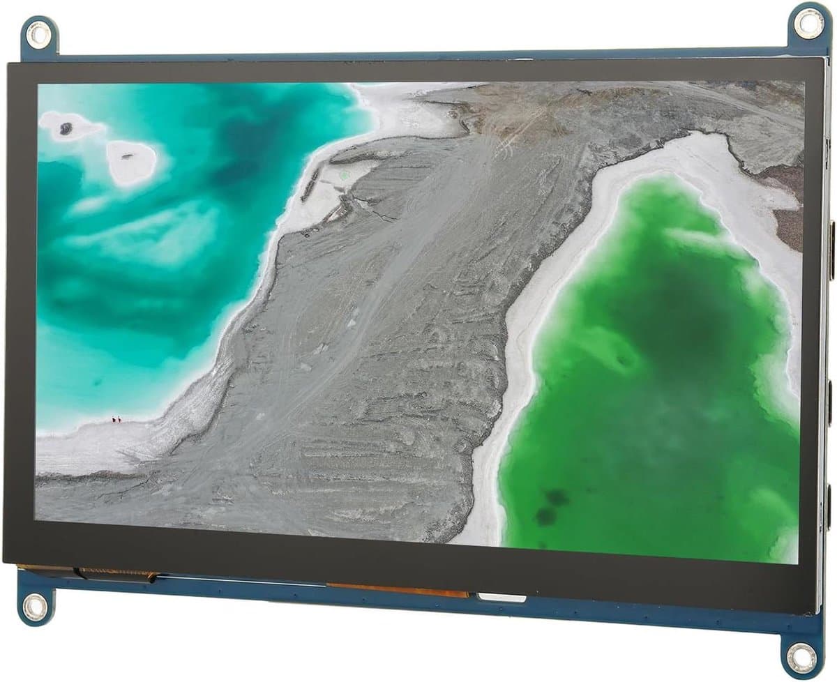 Draagbare Touchscreen Monitor - Externe Monitor Mobiele Monitor - Extra Scherm Gebruiken - 5 Punten Capacitief - 7 inch - Zwart