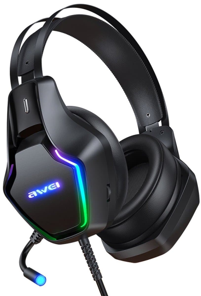 Awei GM-1 Gaming Headset – Bedrade E-Sports Headset met Microfoon – Zwart
