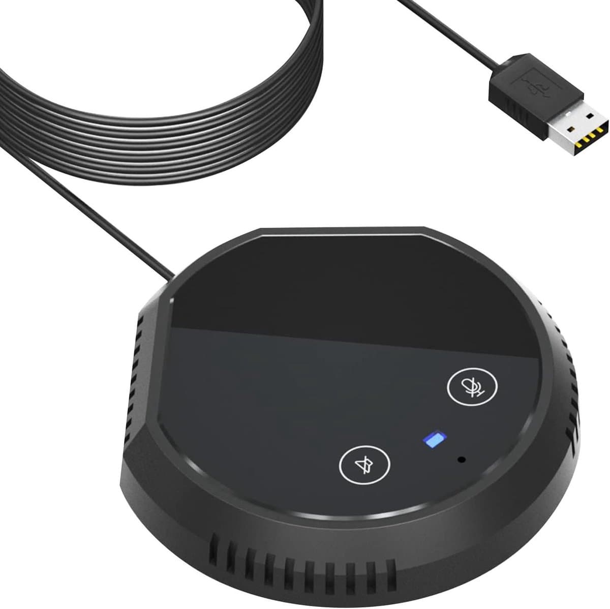 Conference Speaker Phone - Microfoon - Online Vergaderen - 360° Opname - 17 cm - Zwart
