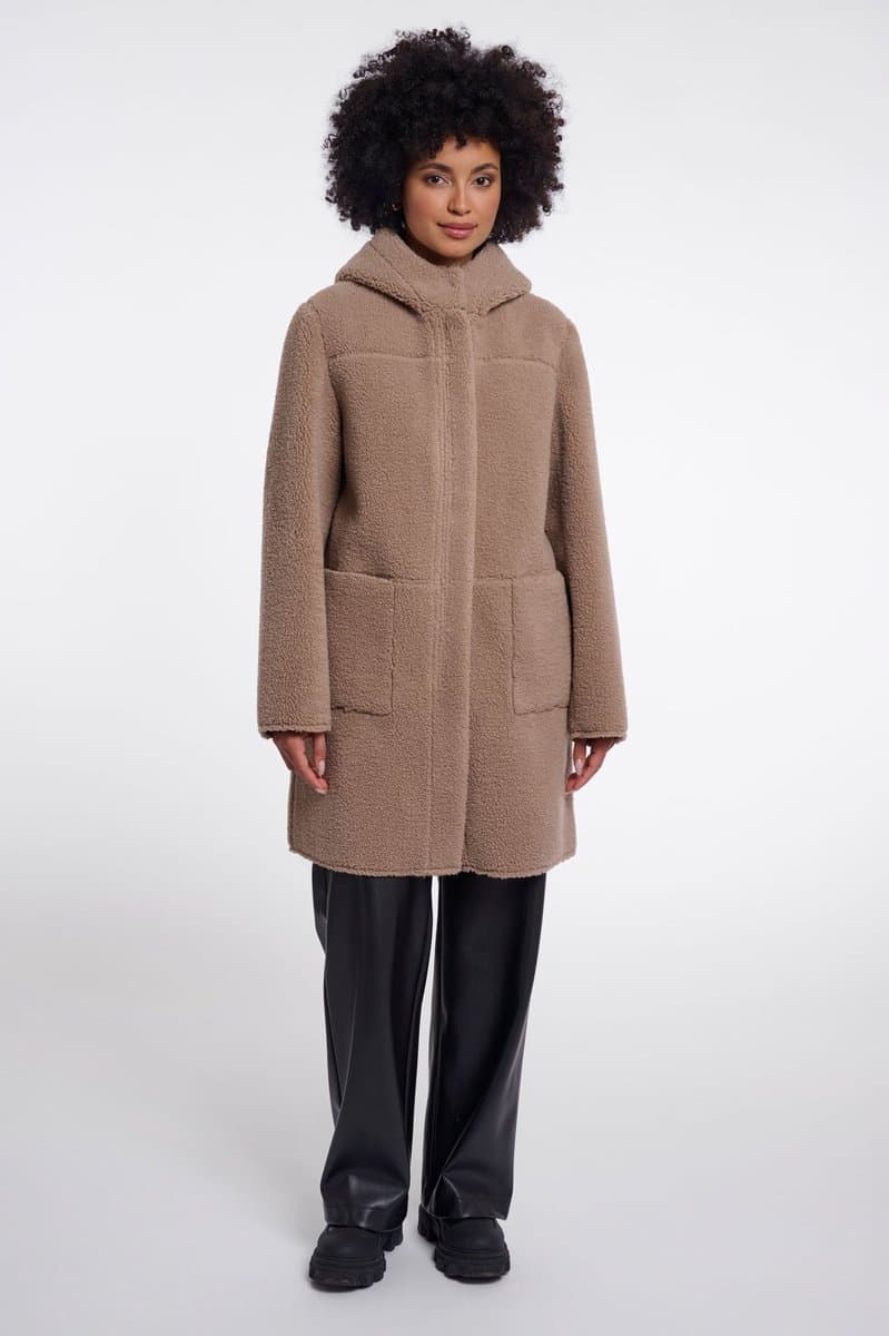 Rino & Pelle Jassen - Alina reversible coat - Mocha latte