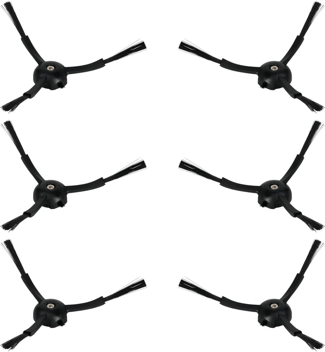 Dailygoods- Zijborstels Pack van 6 - Compatibel met Roborock S8/S8 Pro/Q Revo/Q8 Max - Duurzaam Nylon - Effectieve Hoek/Rand Reiniging - Eenvoudig te Installeren - Robotstofzuiger Borstels