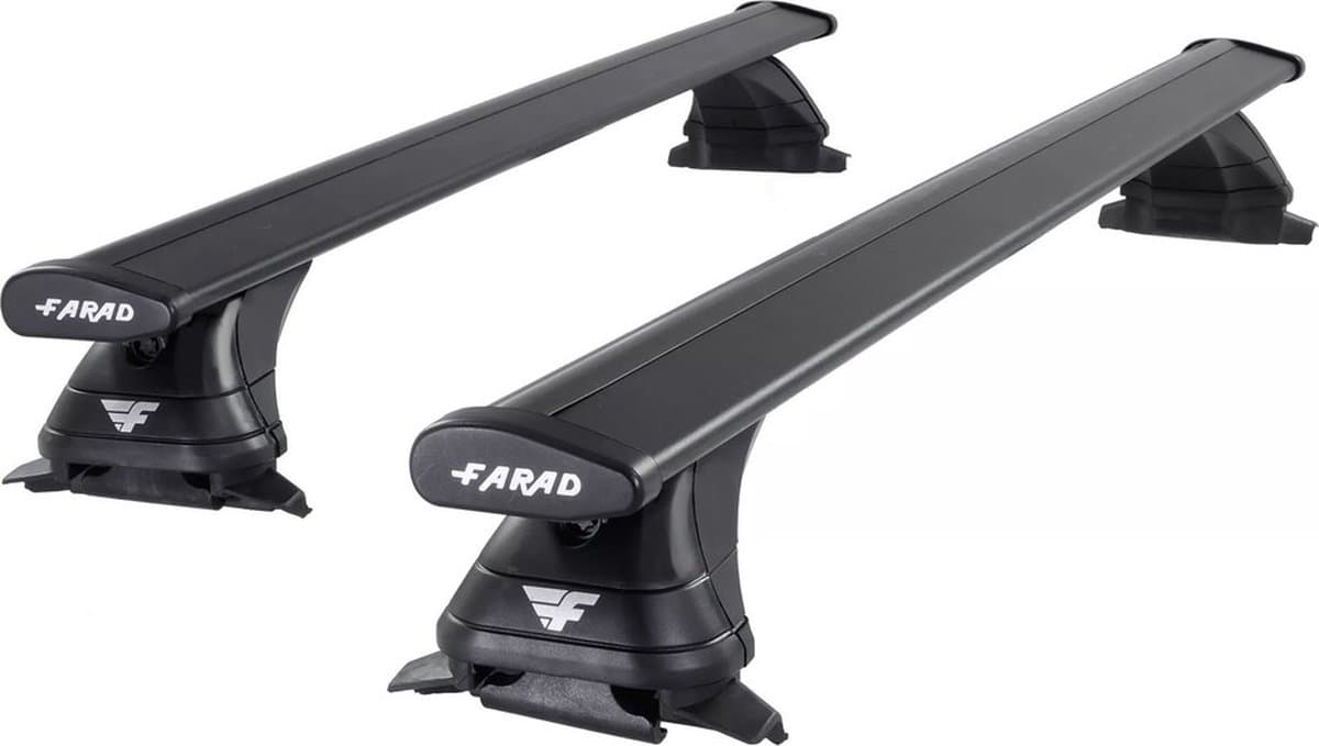 Dakdragers geschikt voor Volkswagen Passat Variant 1997 t/m 2001 open dakrailing - Aluminium - Hoog laadvermogen 100kg - Wingbar Zwart - Merk Farad