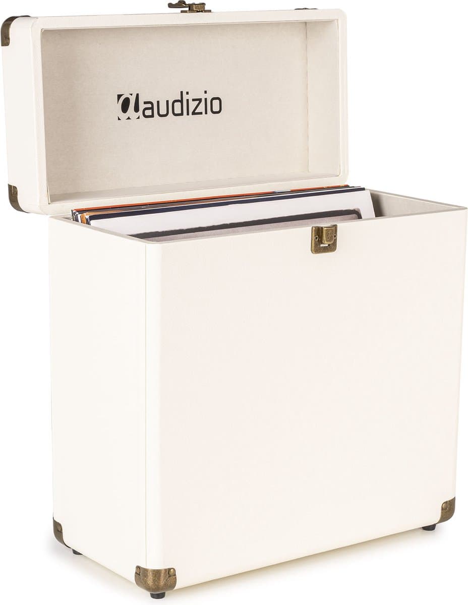 Audizio RC32 Vinyl Platenkoffer voor max 30/35 platen - Crème