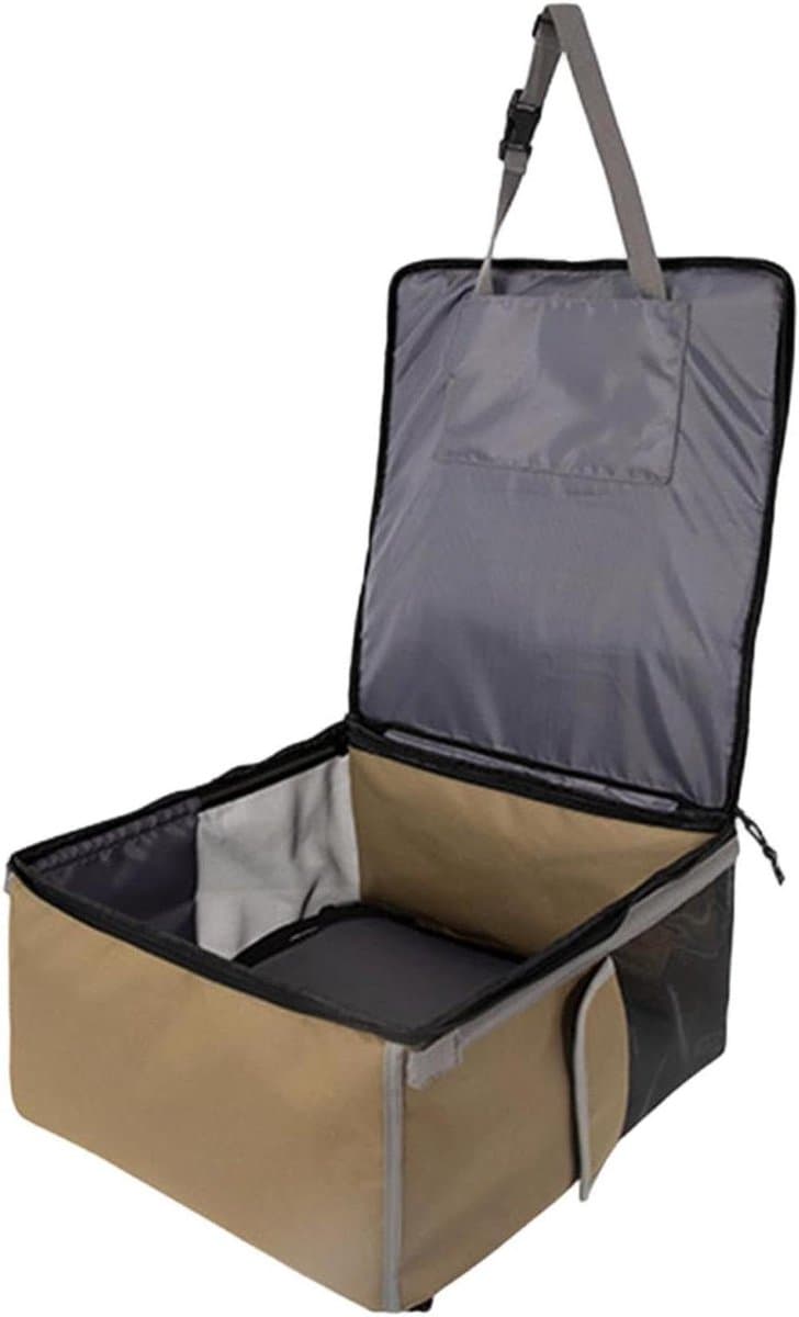 Honden Autostoel - Hondenmand Auto - Veilig Reizen - Ademend Mesh - 45 x 42 x 3 cm - Grijs