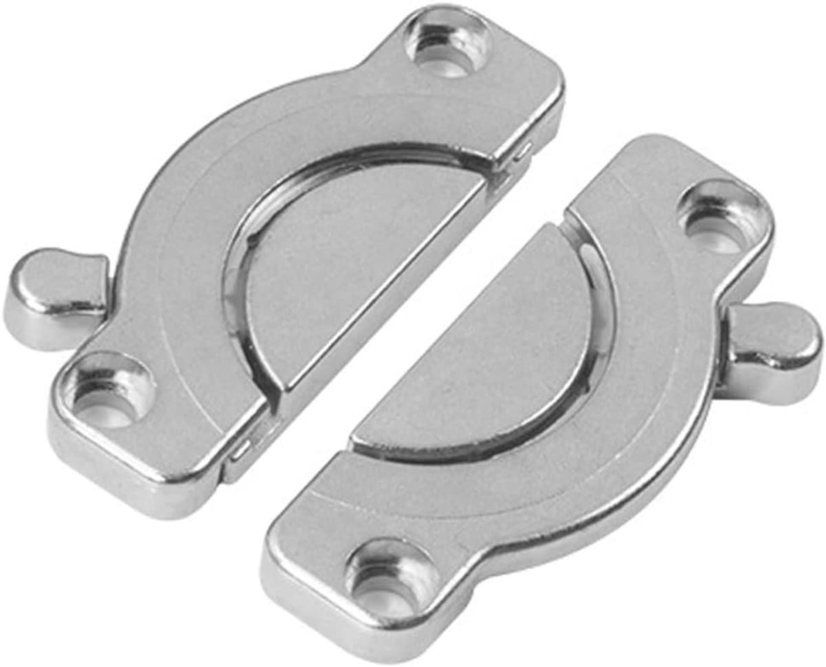Tafelbladverbinder - Tafelkoppeling - Meubels Bevestigen - Zinklegering Constructie - 77 mm Lengte - Zilver