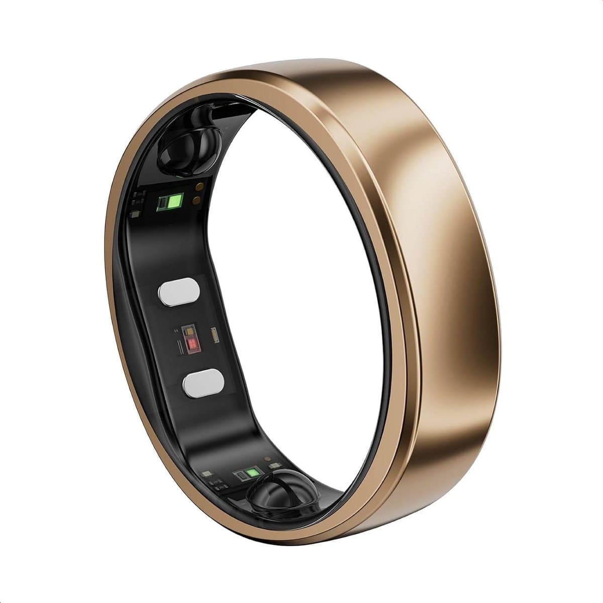 Slimme Ring - Gezondheids Tracker - Welzijn Monitoren - AI Aangedreven Inzichten - 10 Dagen Batterij - Goud
