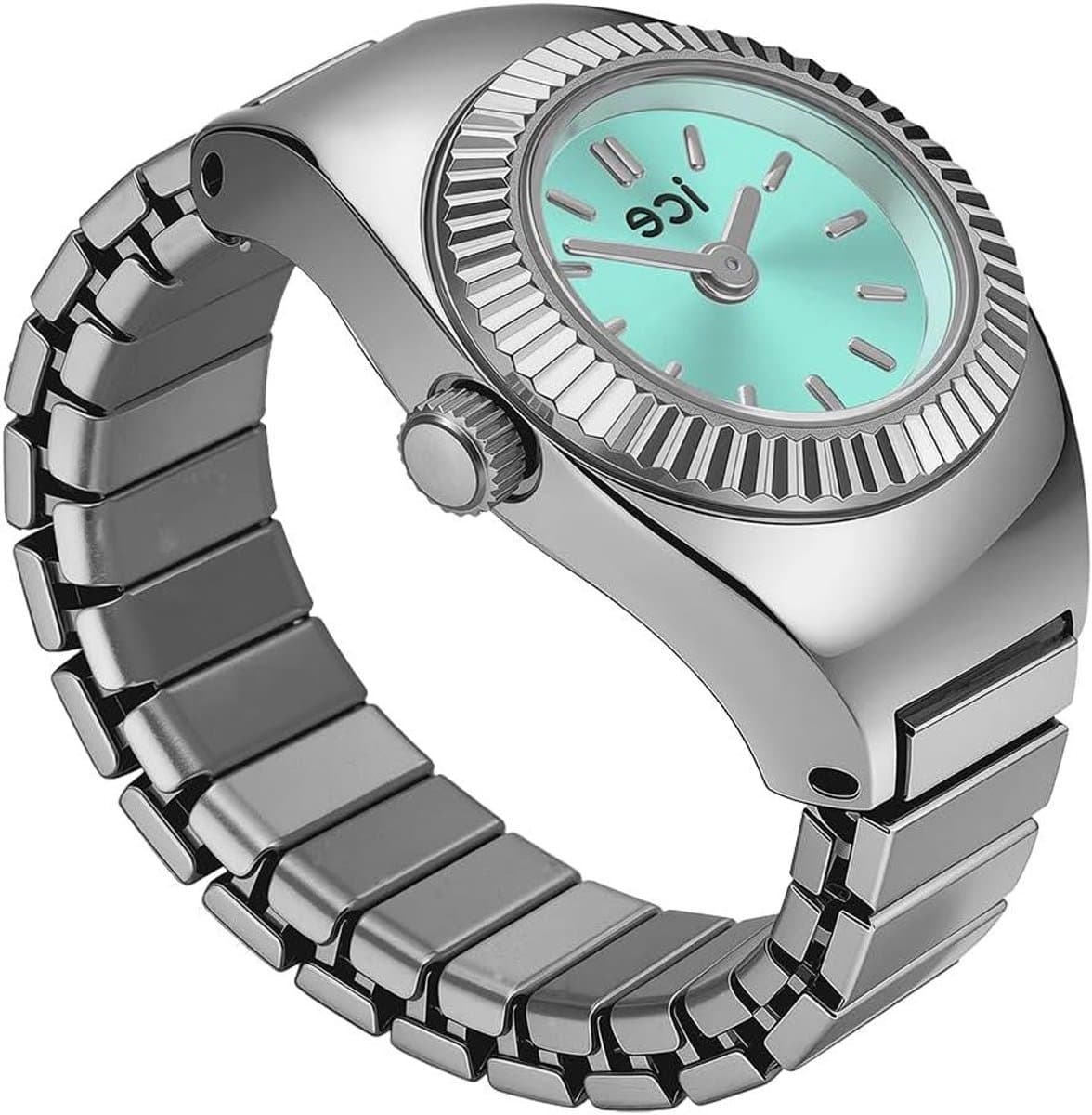 Dames Horloge - Ring Horloge - Dagelijks Gebruik - Minimalistisch Design - 15mm Kast - Zilverkleurig