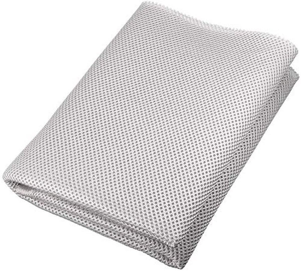 Allecto - Luidsprekergaasdoek - Stofdicht Audio Doek - Bescherming voor Luidsprekers - 50cm x 140cm - Zilver - Voor Vintage Speakers