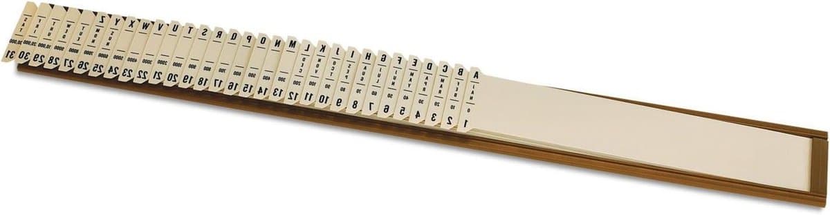 Plastic Sorteerder - Documenten Organizer - Documenten Sorteren - 31 Compartimenten - 2325 Inch Breed - Taupe