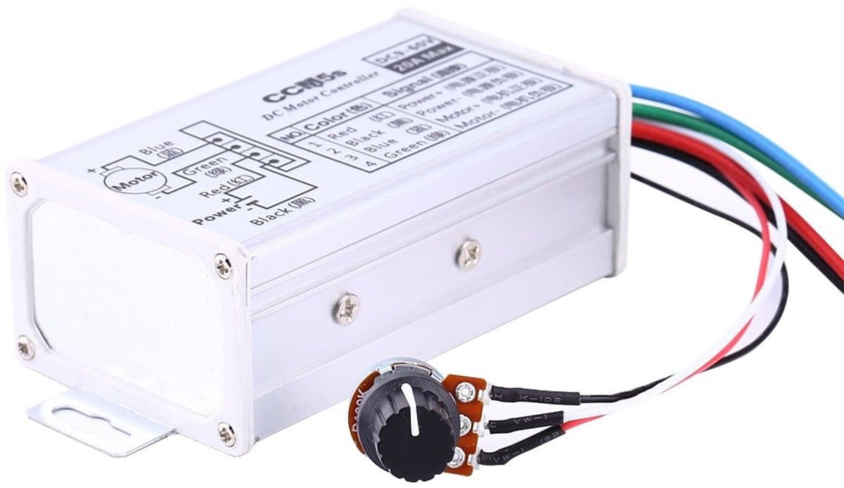 Allecto - Engine speed controller - DC motor speed regulator - Voor RC modellen en ventilatoren - 9 V tot 60 V - Snelheidsregeling - Ideaal voor kl...