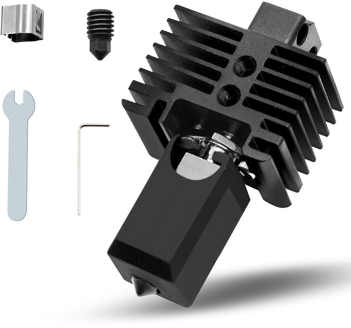 Allecto - Bambu Lab X1/P1P Hotend - High Temp 500 ℃ - Upgrade voor 3D-printer - 1 stuk - Extra harde stalen spuitmond - Geschikt voor Bambu Labs X1...