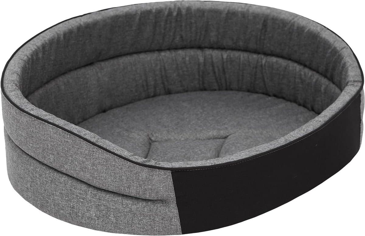 Hondenmand - Hondenkussen Sofa - Rustige Slaapplaats - Waterafstotend Materiaal - 52 x 38 cm - Donkergrijs