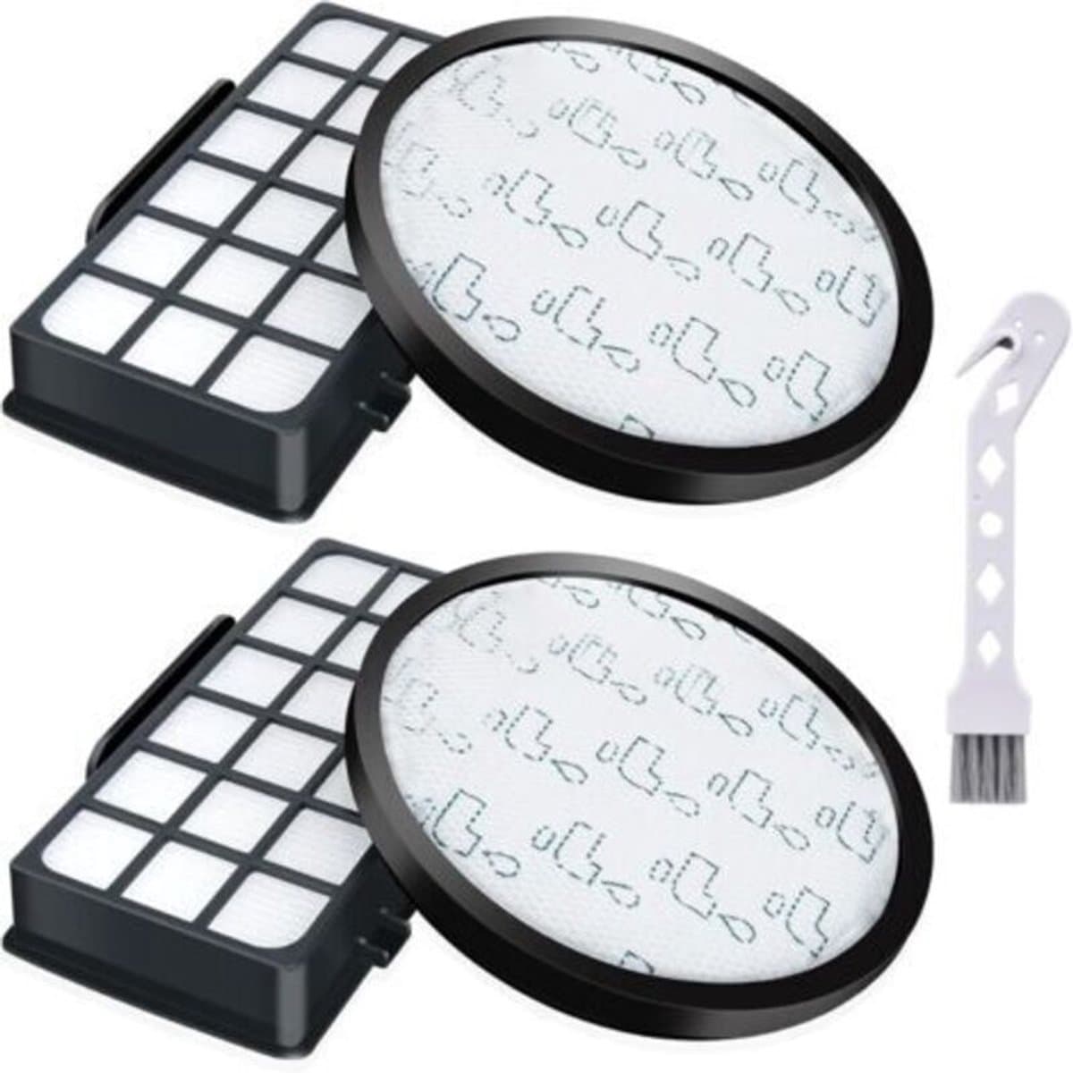 2-pack filters geschikt voor Rowenta X-Trem Power Cyclone stofzuigers RO6984EA, RO6941EA, RO6963EA, RO6921EA, RO6971EA en RO6993EA (model RO69XX).