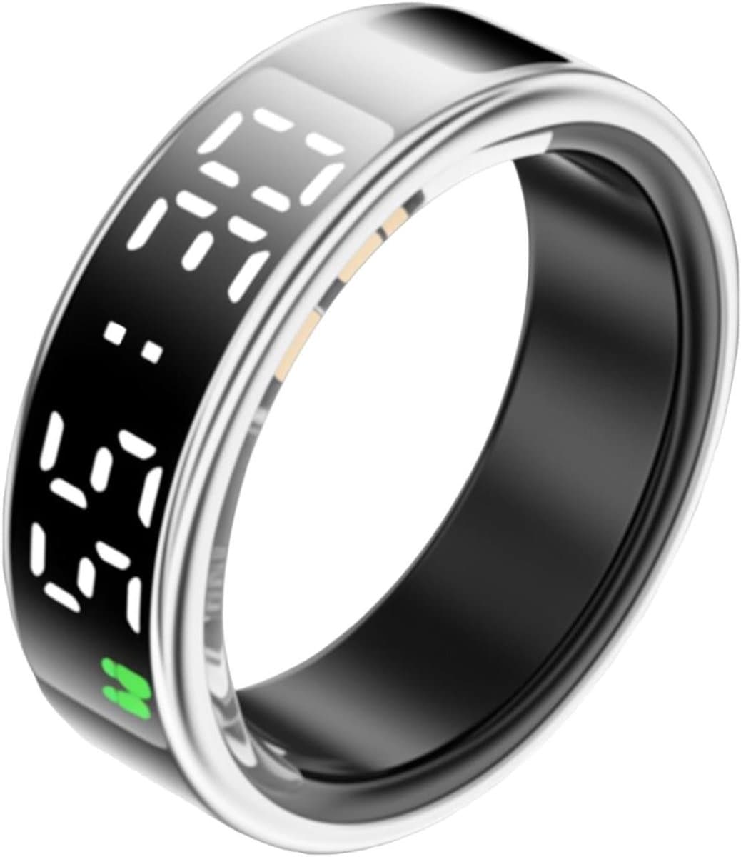 Slimme Ring Tracker - Fitness Ring Activity Tracker - Sporten Monitoren - IP68 Waterdicht - ID 19.9mm - Zwart
