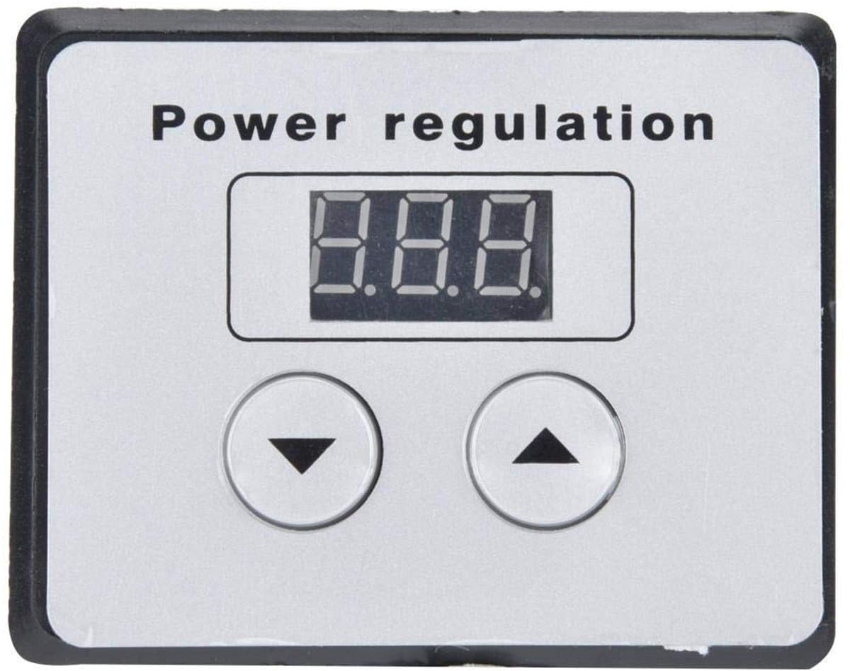 OmGoods - Dailygoody - Voltage Regulator - Dimming Thermostat - 10.000W Vermogen - Zwart/Grijs - Speed Controller - Ideaal voor Elektrische Motoren - 220V